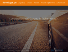 Tablet Screenshot of fahrmitgas.de